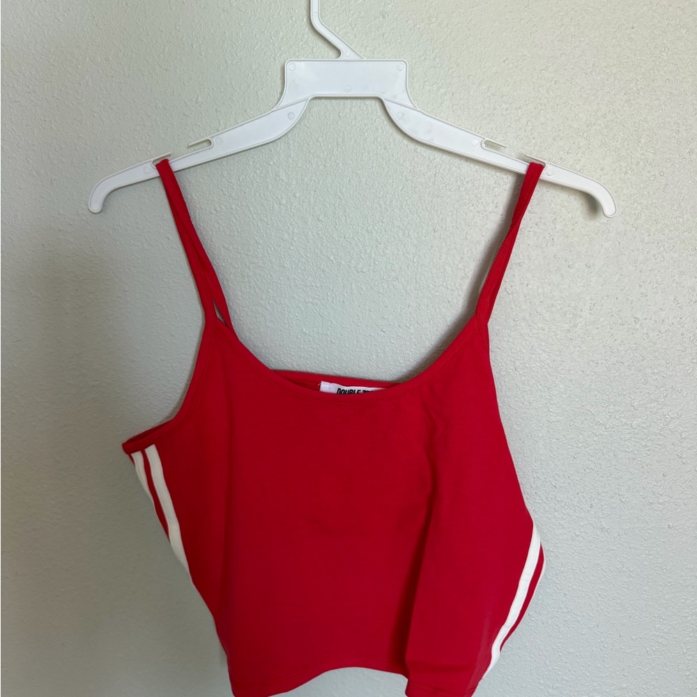 Double Zero Vibrant Red Top - Picture 2 of 4